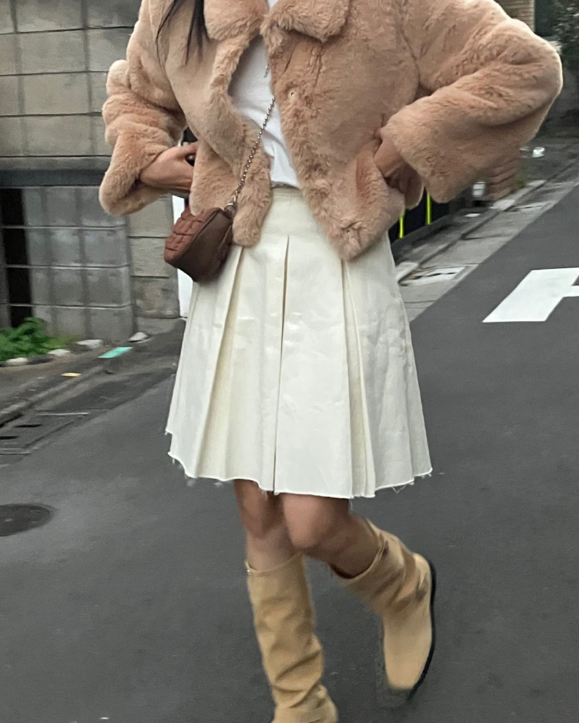 [MADE] Odd Cream Skirt